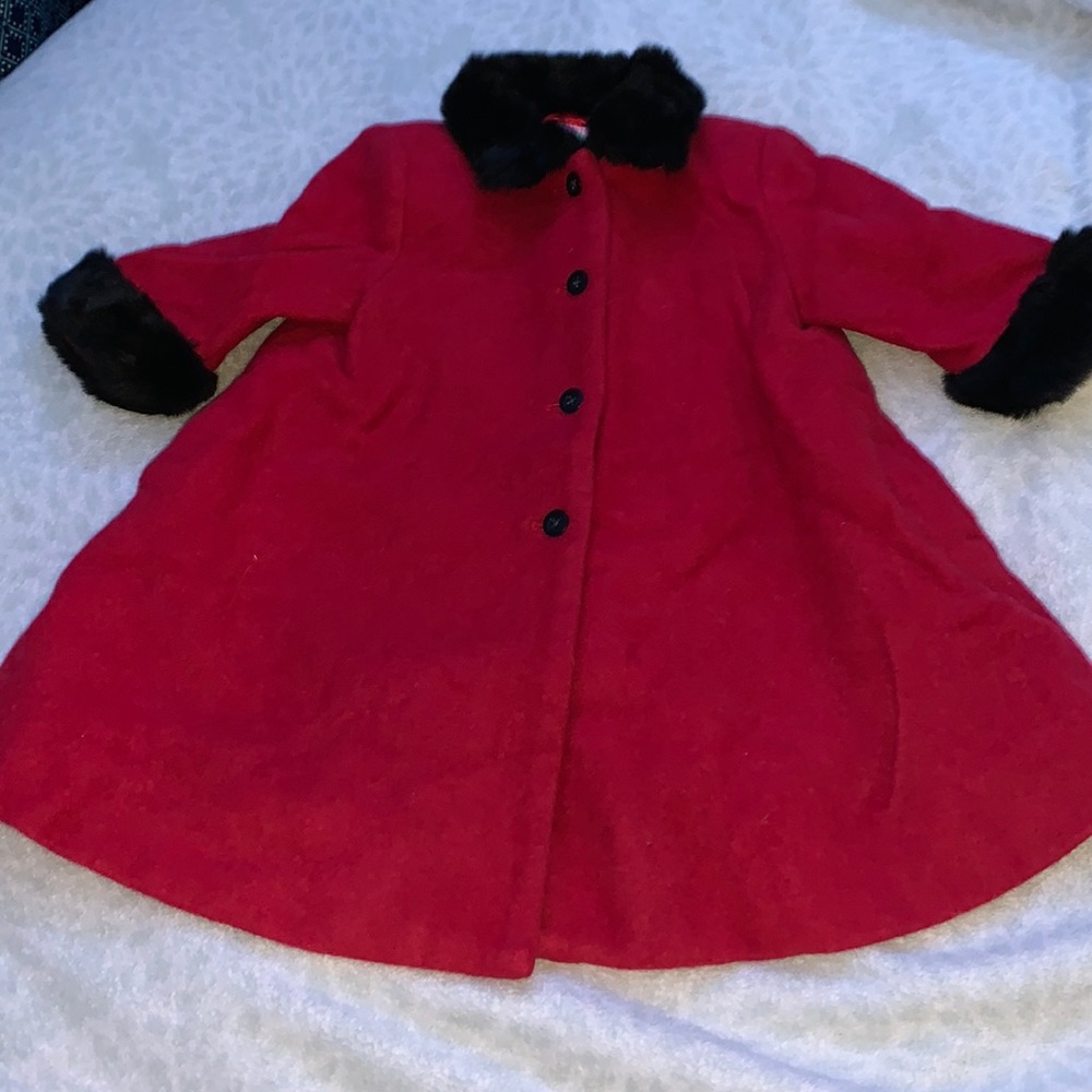 Gymboree Red Wool Pea Coat